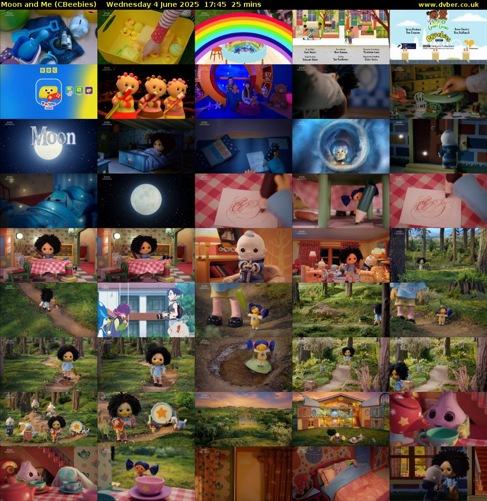 Moon and Me (CBeebies) Wednesday 4 June 2025 17:45 - 18:10