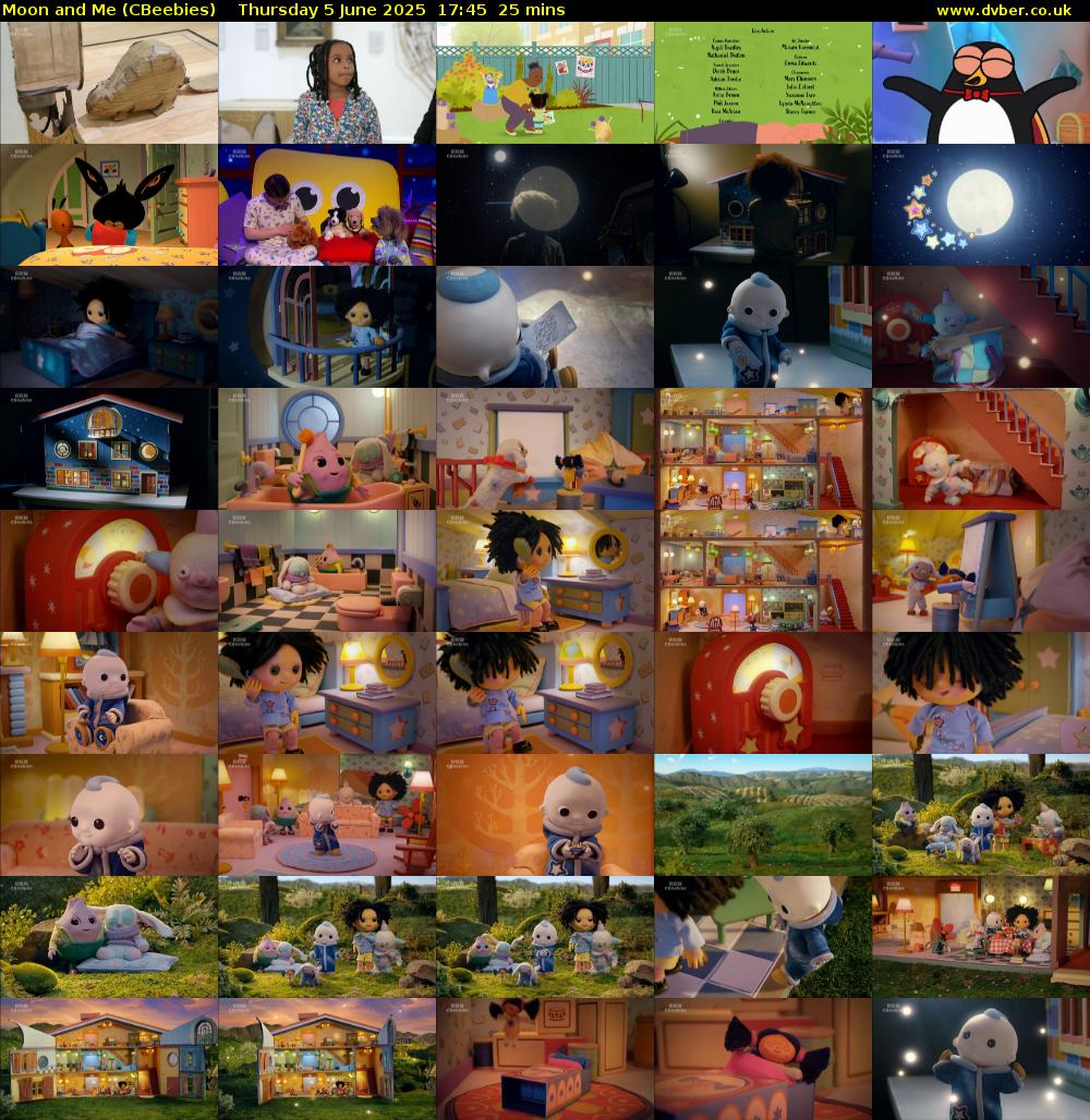 Moon and Me (CBeebies) Thursday 5 June 2025 17:45 - 18:10