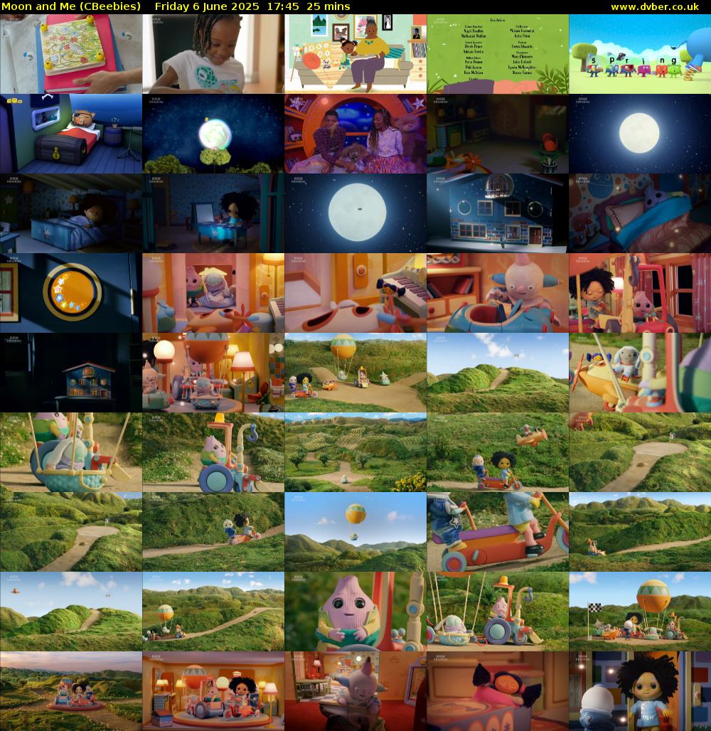 Moon and Me (CBeebies) Friday 6 June 2025 17:45 - 18:10