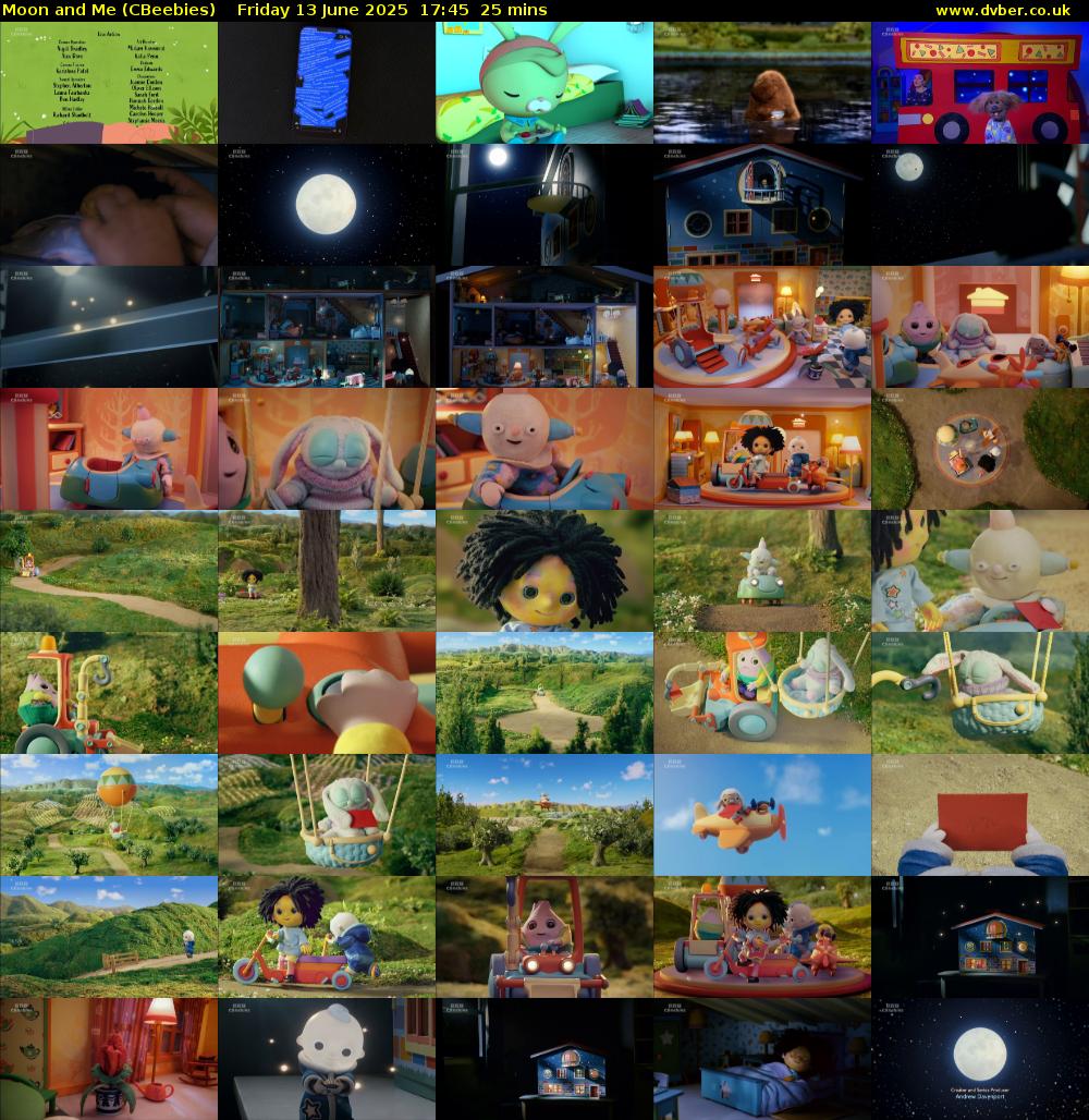 Moon and Me (CBeebies) Friday 13 June 2025 17:45 - 18:10