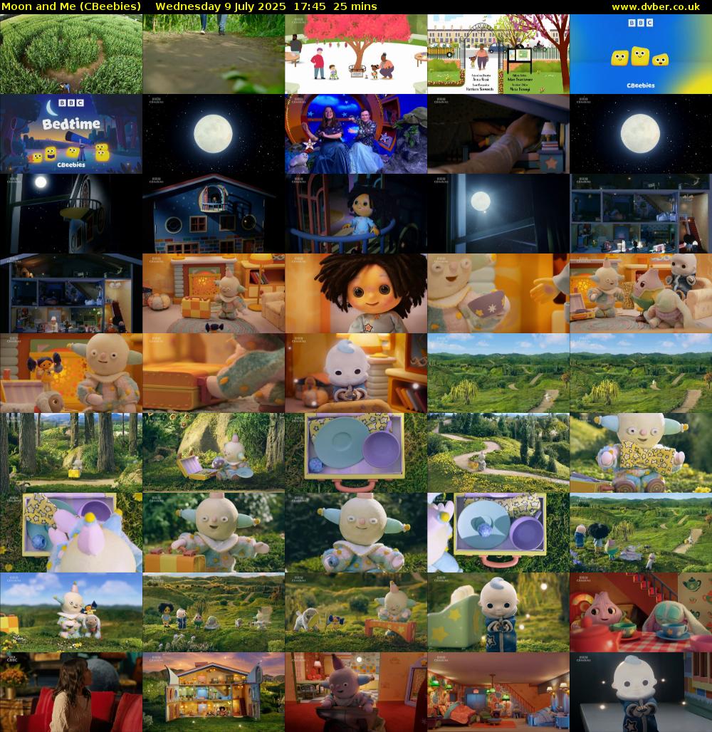 Moon and Me (CBeebies) Wednesday 9 July 2025 17:45 - 18:10