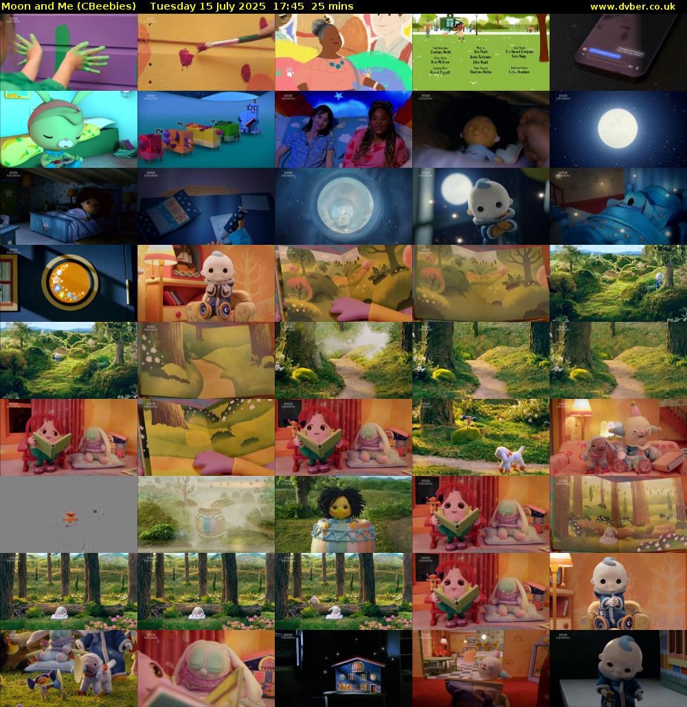 Moon and Me (CBeebies) Tuesday 15 July 2025 17:45 - 18:10