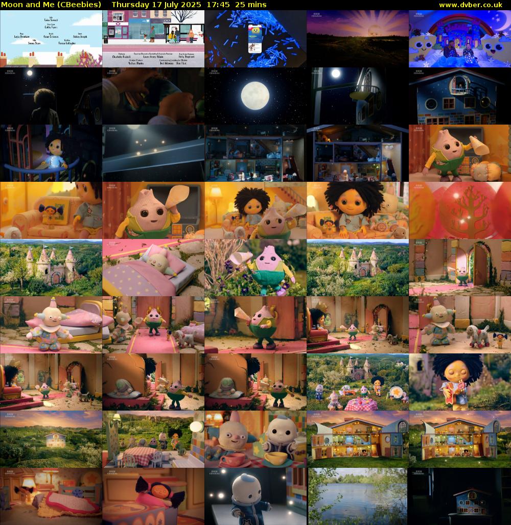 Moon and Me (CBeebies) Thursday 17 July 2025 17:45 - 18:10