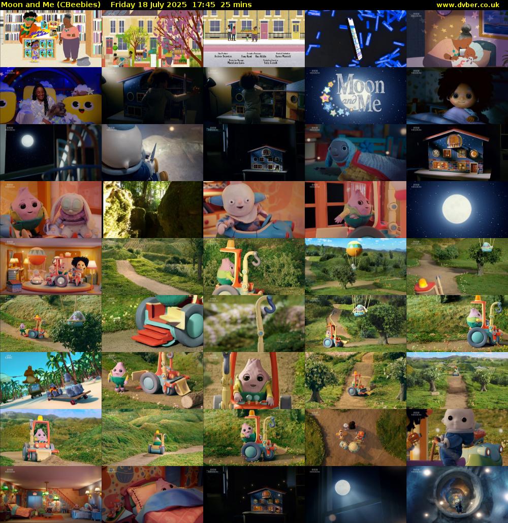 Moon and Me (CBeebies) Friday 18 July 2025 17:45 - 18:10