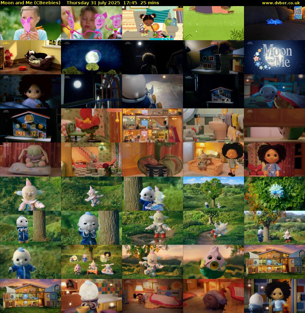 Moon and Me (CBeebies) Thursday 31 July 2025 17:45 - 18:10
