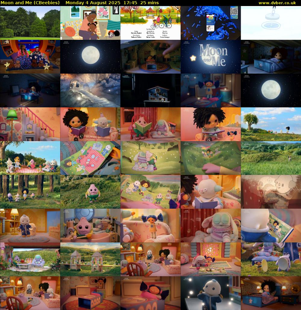 Moon and Me (CBeebies) Monday 4 August 2025 17:45 - 18:10