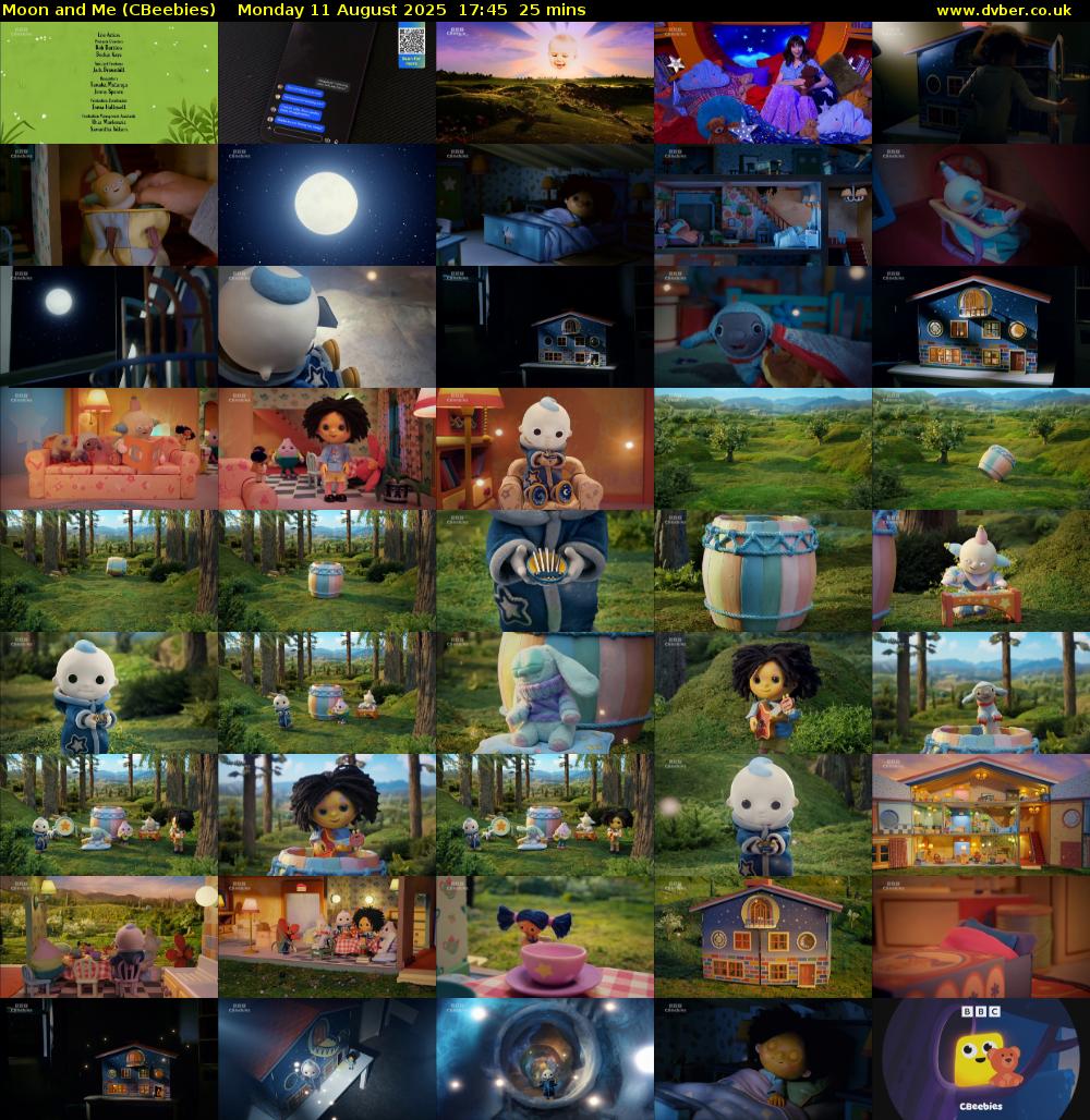Moon and Me (CBeebies) Monday 11 August 2025 17:45 - 18:10