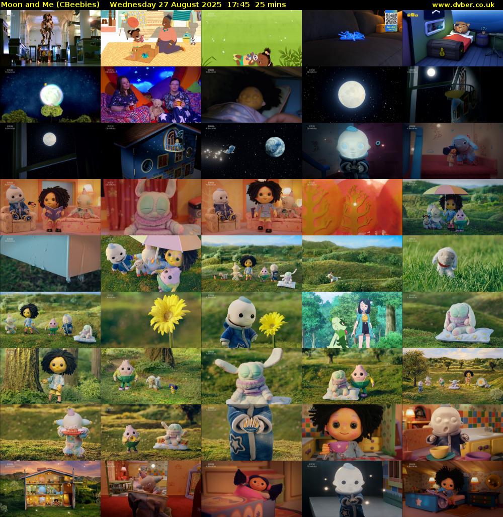 Moon and Me (CBeebies) Wednesday 27 August 2025 17:45 - 18:10