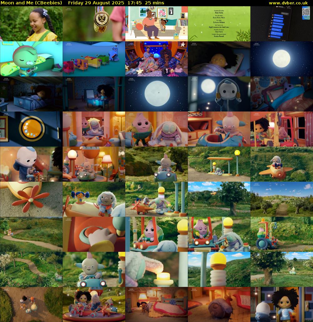 Moon and Me (CBeebies) Friday 29 August 2025 17:45 - 18:10