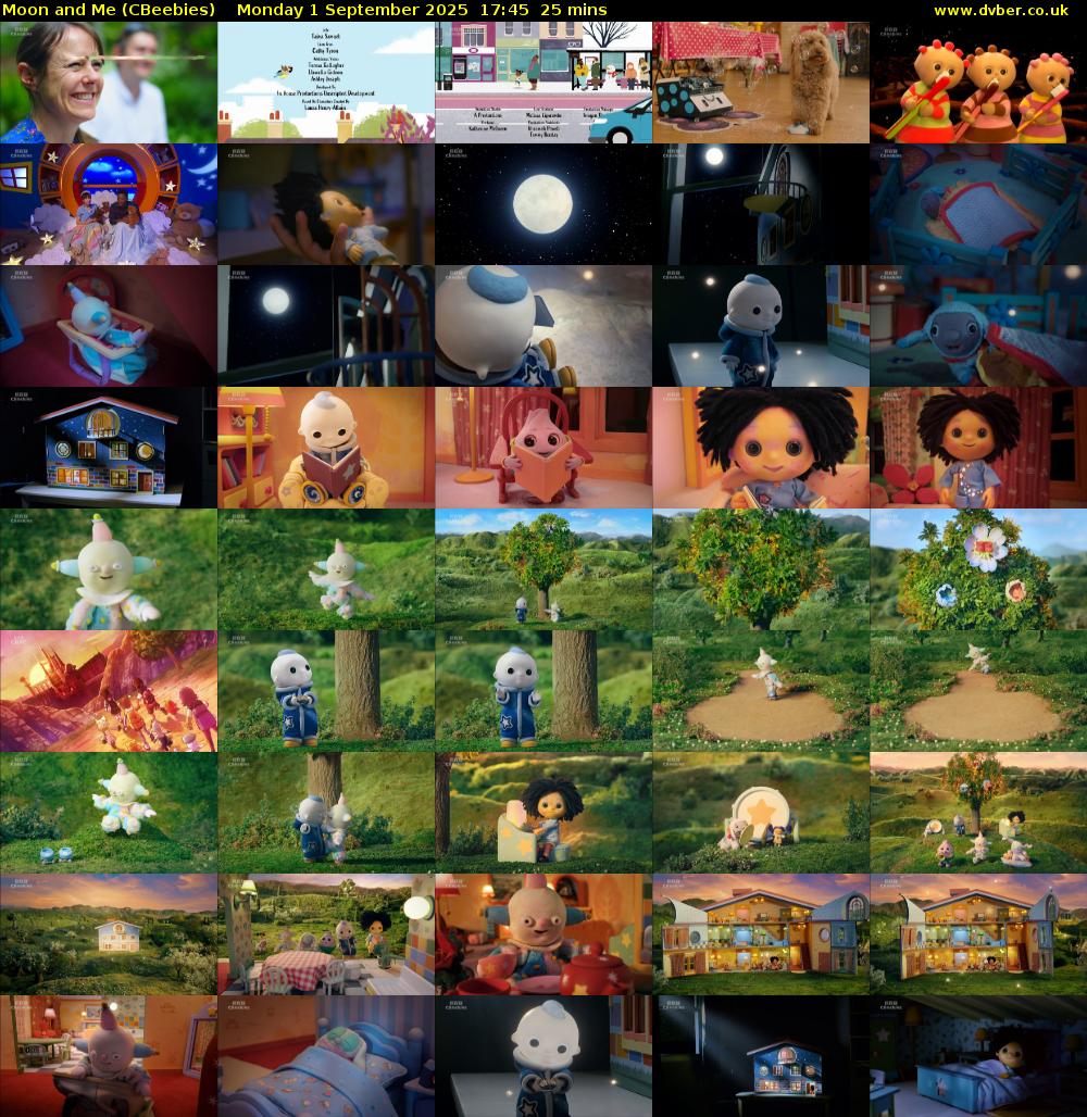 Moon and Me (CBeebies) Monday 1 September 2025 17:45 - 18:10