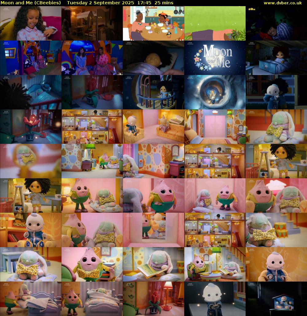 Moon and Me (CBeebies) Tuesday 2 September 2025 17:45 - 18:10