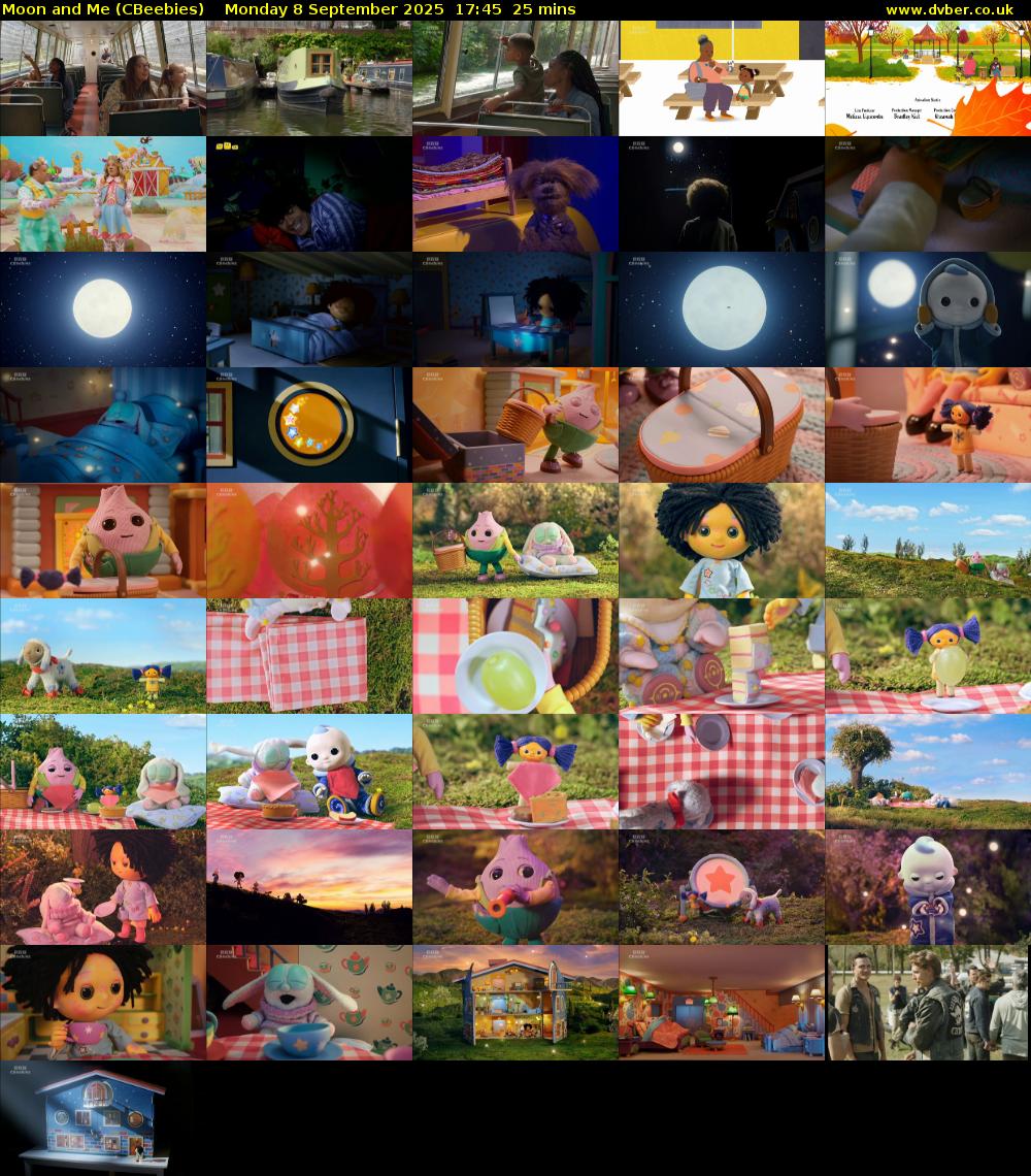 Moon and Me (CBeebies) Monday 8 September 2025 17:45 - 18:10