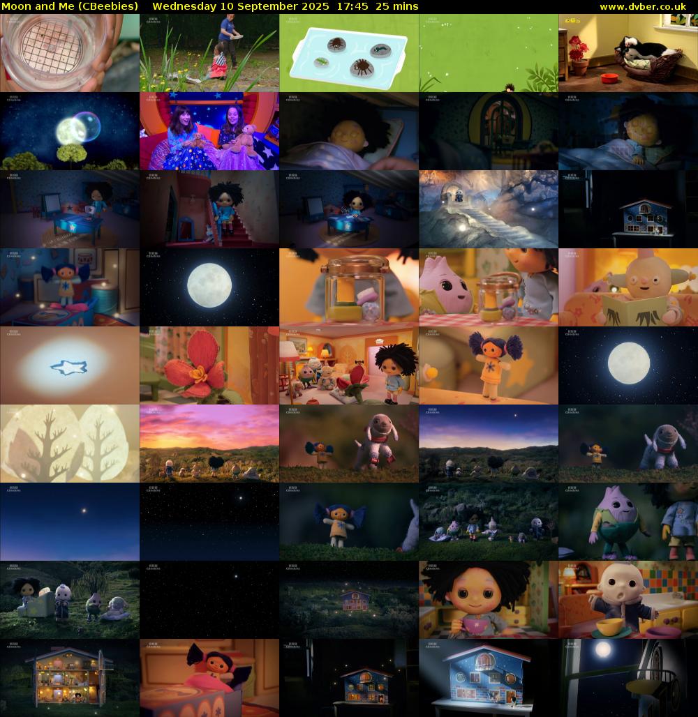 Moon and Me (CBeebies) Wednesday 10 September 2025 17:45 - 18:10