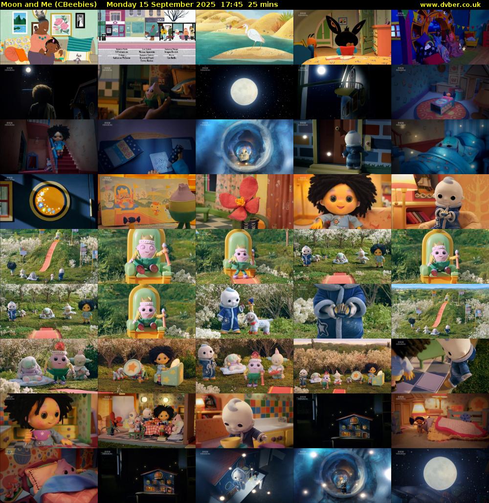 Moon and Me (CBeebies) Monday 15 September 2025 17:45 - 18:10