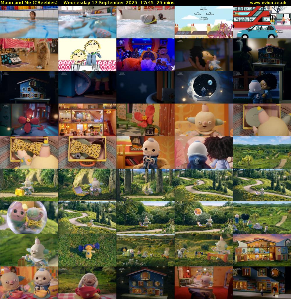 Moon and Me (CBeebies) Wednesday 17 September 2025 17:45 - 18:10