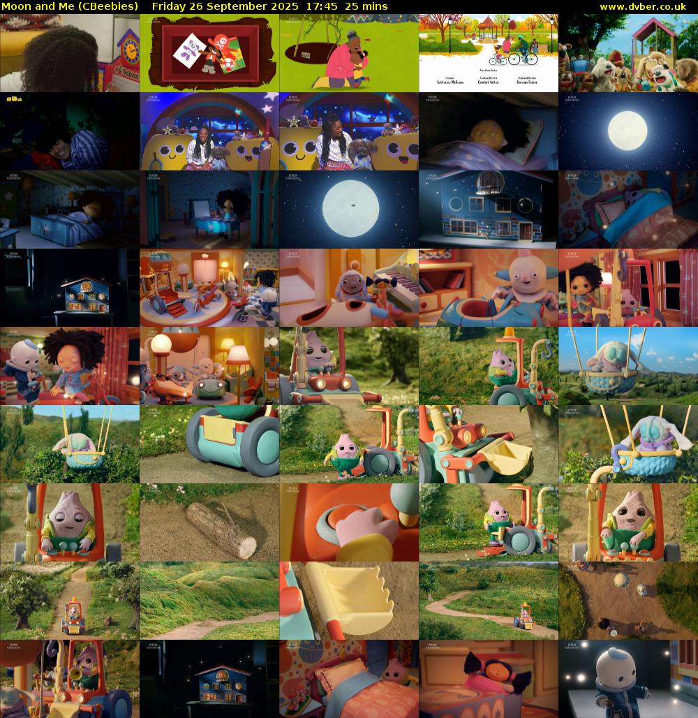 Moon and Me (CBeebies) Friday 26 September 2025 17:45 - 18:10