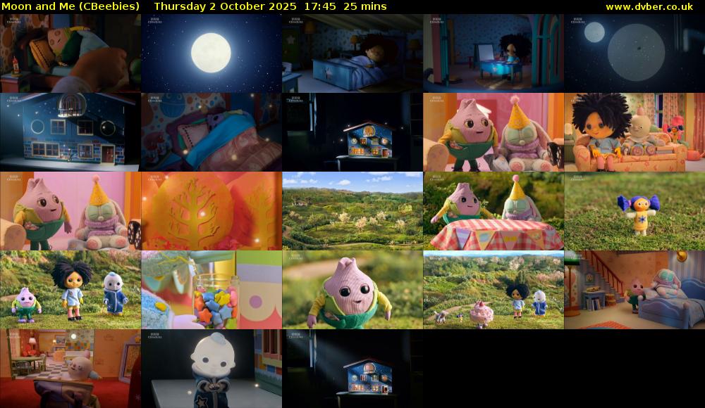 Moon and Me (CBeebies) Thursday 2 October 2025 17:45 - 18:10