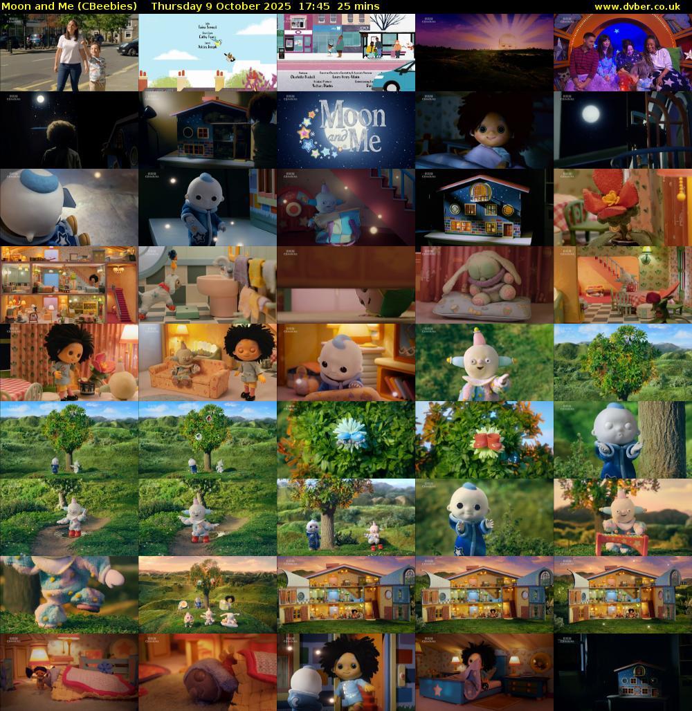 Moon and Me (CBeebies) Thursday 9 October 2025 17:45 - 18:10