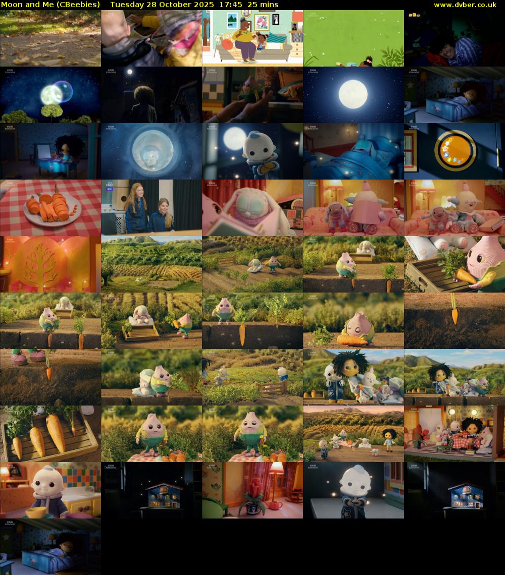 Moon and Me (CBeebies) Tuesday 28 October 2025 17:45 - 18:10