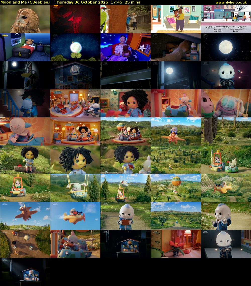 Moon and Me (CBeebies) Thursday 30 October 2025 17:45 - 18:10