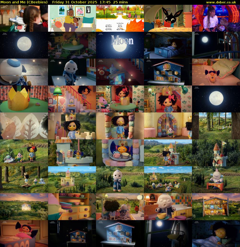 Moon and Me (CBeebies) Friday 31 October 2025 17:45 - 18:10
