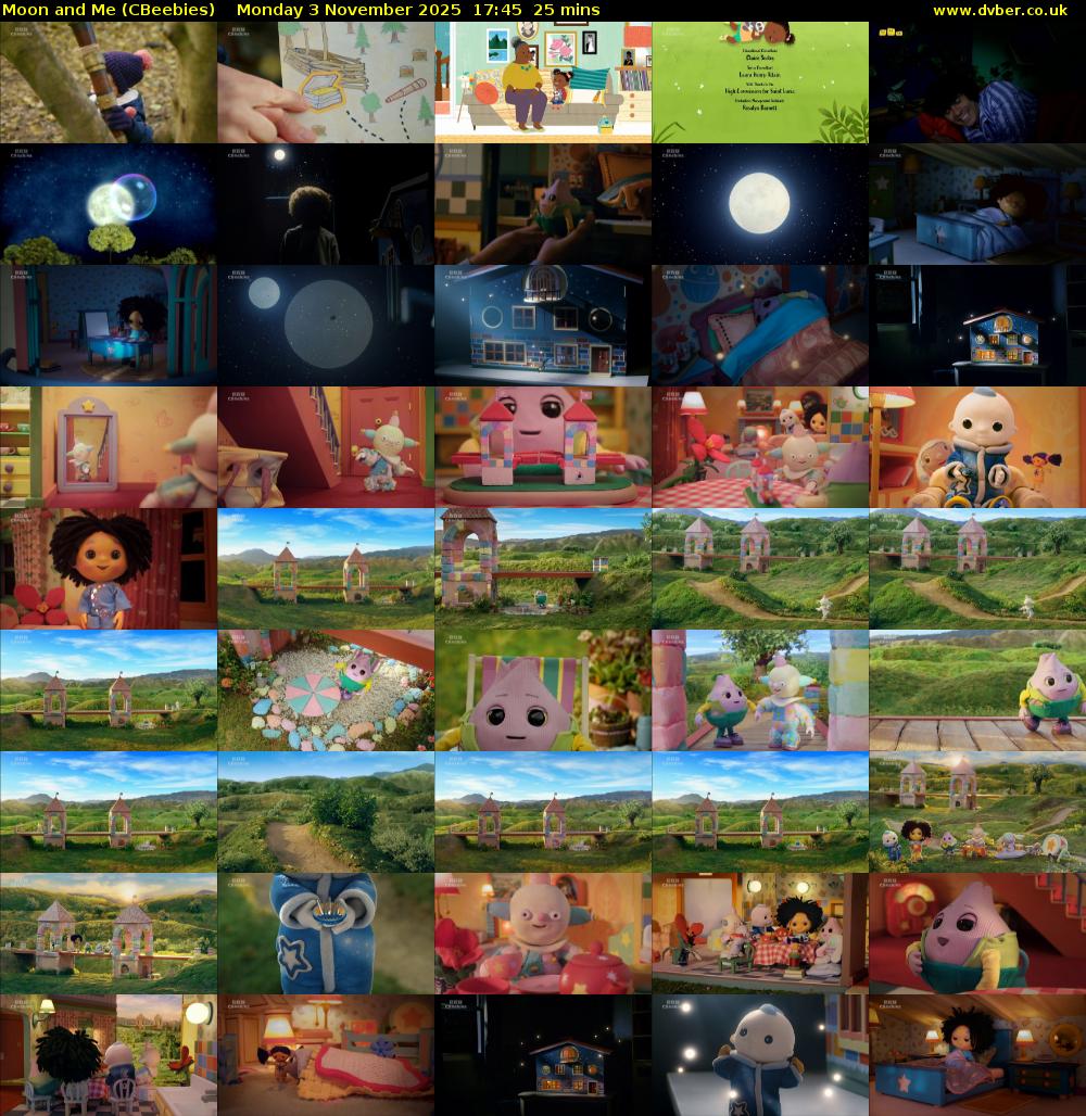 Moon and Me (CBeebies) Monday 3 November 2025 17:45 - 18:10