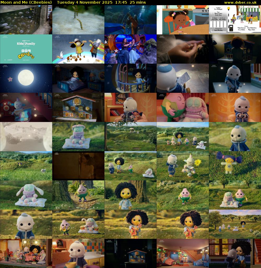 Moon and Me (CBeebies) Tuesday 4 November 2025 17:45 - 18:10