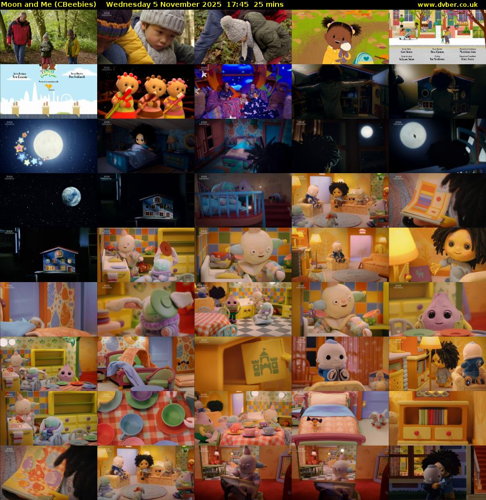 Moon and Me (CBeebies) Wednesday 5 November 2025 17:45 - 18:10