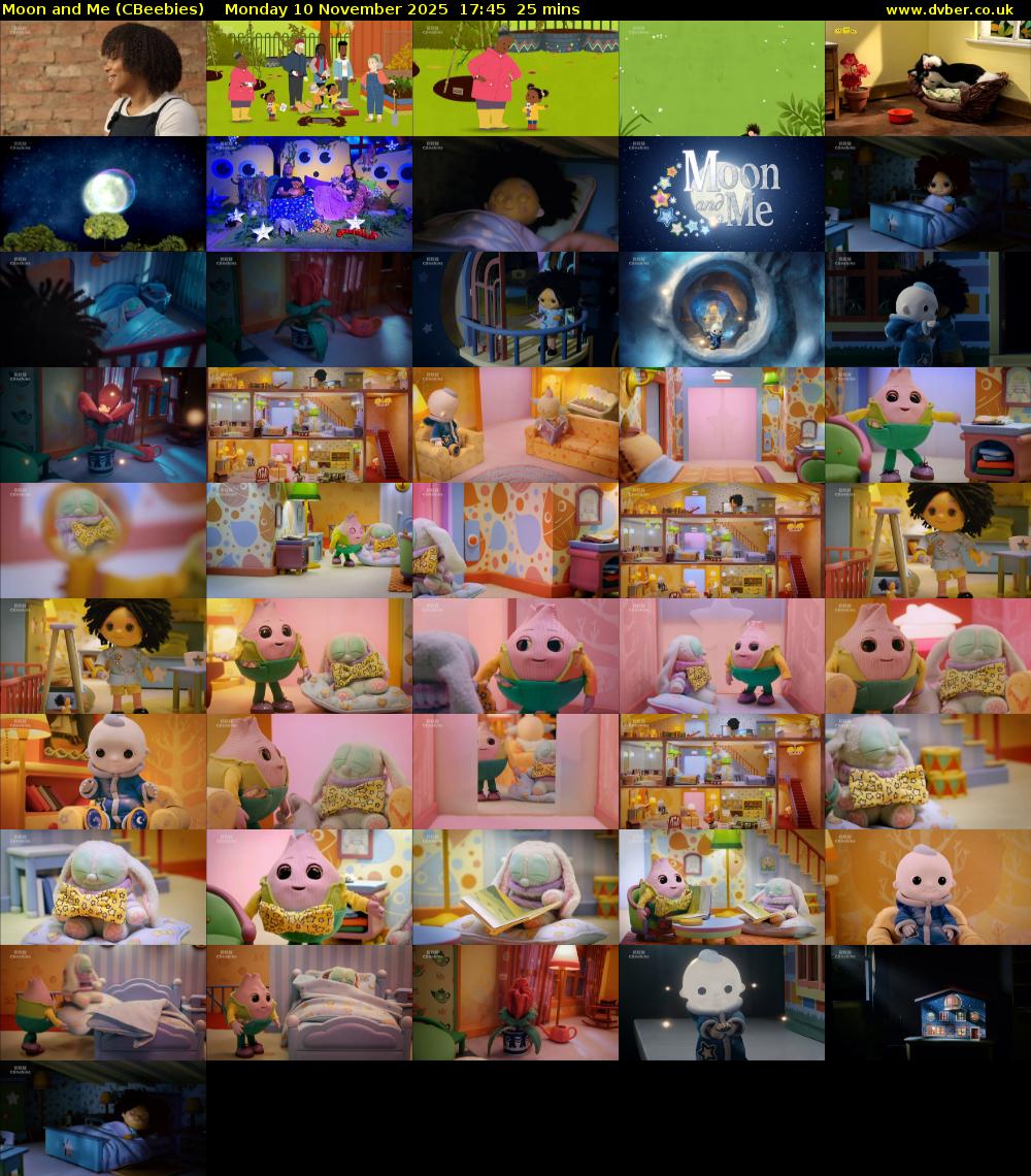 Moon and Me (CBeebies) Monday 10 November 2025 17:45 - 18:10