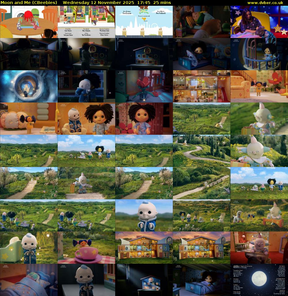 Moon and Me (CBeebies) Wednesday 12 November 2025 17:45 - 18:10