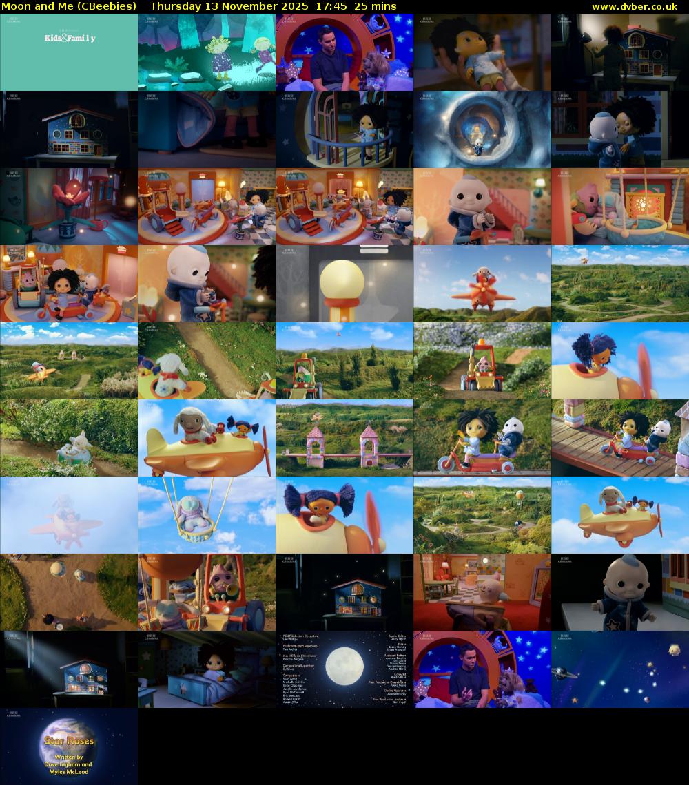 Moon and Me (CBeebies) Thursday 13 November 2025 17:45 - 18:10
