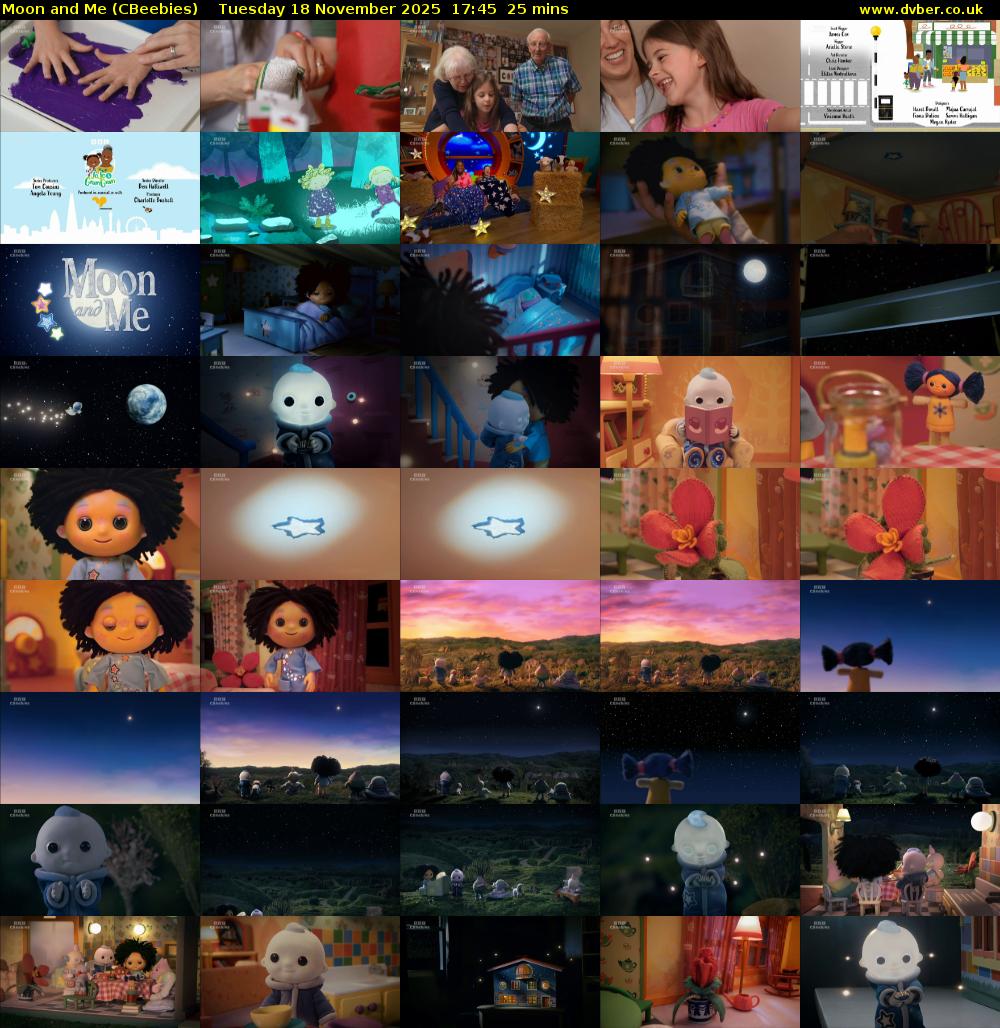 Moon and Me (CBeebies) Tuesday 18 November 2025 17:45 - 18:10
