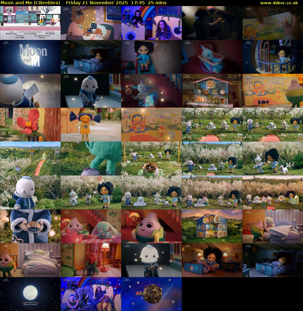 Moon and Me (CBeebies) Friday 21 November 2025 17:45 - 18:10