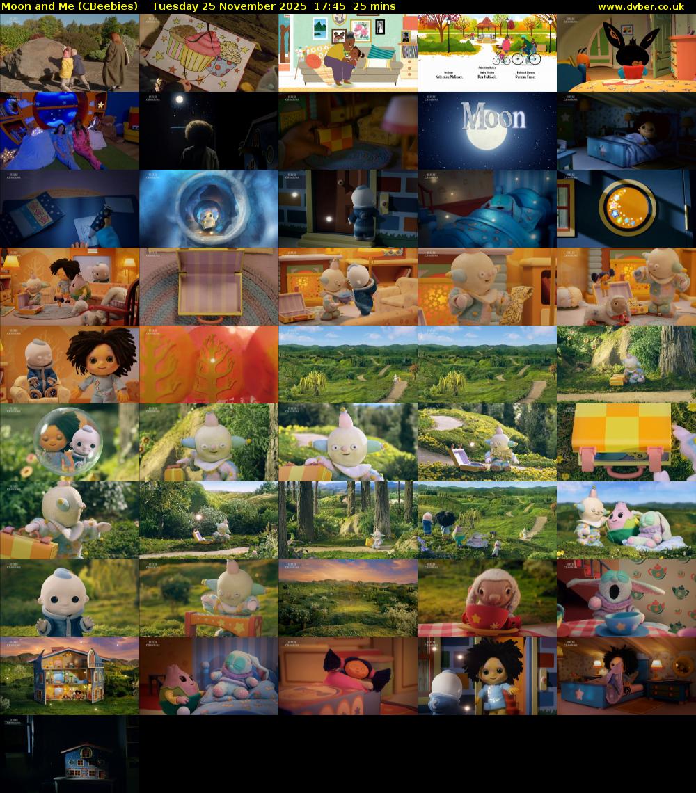 Moon and Me (CBeebies) Tuesday 25 November 2025 17:45 - 18:10
