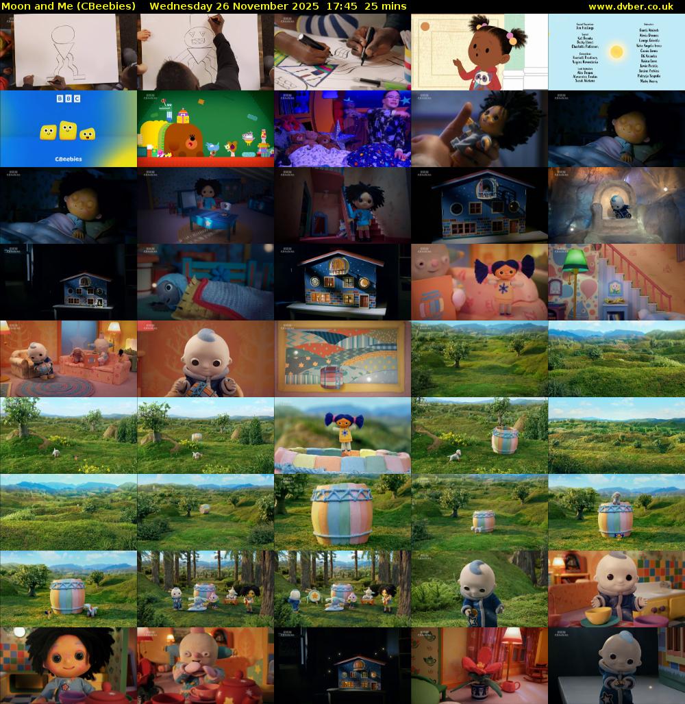 Moon and Me (CBeebies) Wednesday 26 November 2025 17:45 - 18:10