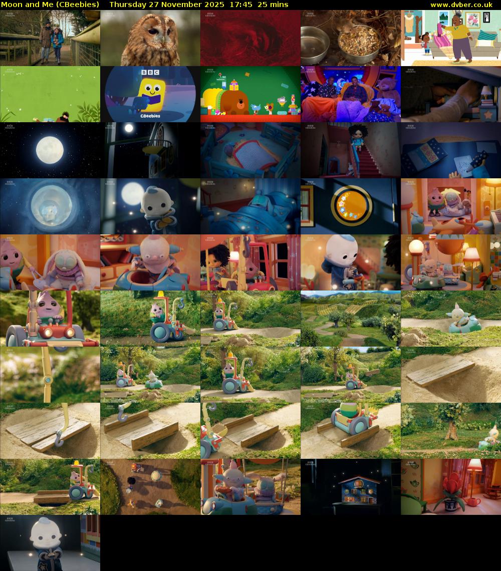 Moon and Me (CBeebies) Thursday 27 November 2025 17:45 - 18:10
