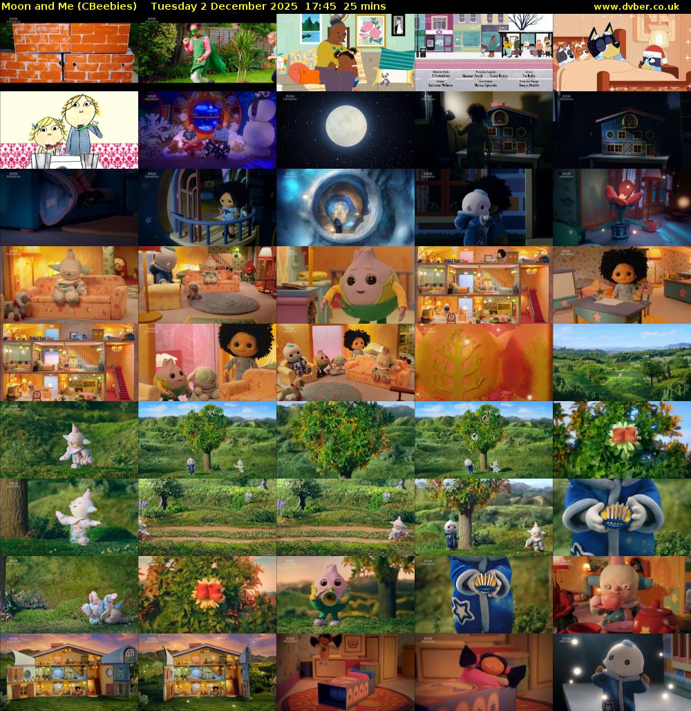 Moon and Me (CBeebies) Tuesday 2 December 2025 17:45 - 18:10