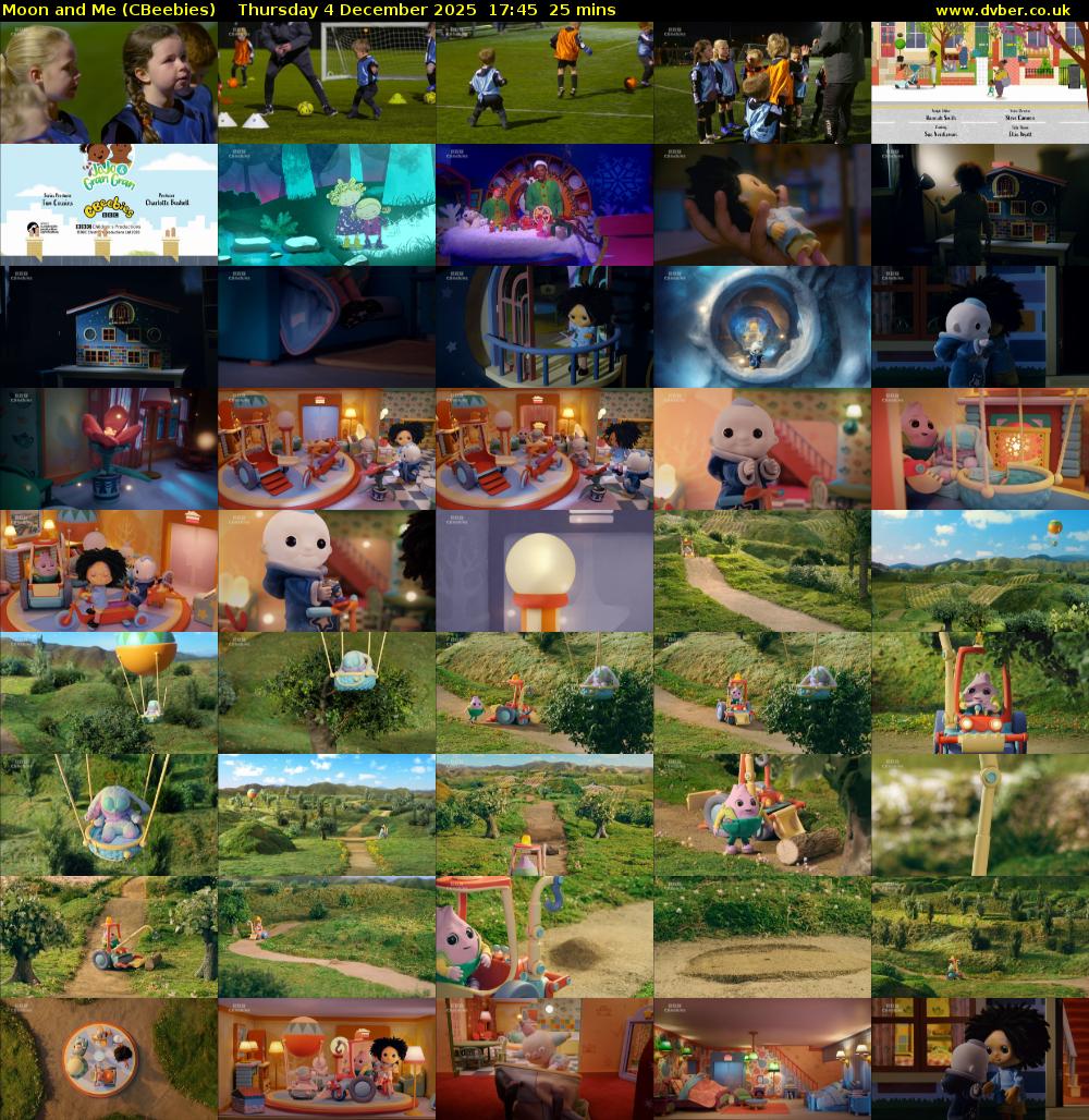 Moon and Me (CBeebies) Thursday 4 December 2025 17:45 - 18:10