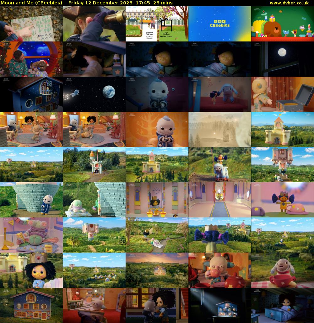 Moon and Me (CBeebies) Friday 12 December 2025 17:45 - 18:10