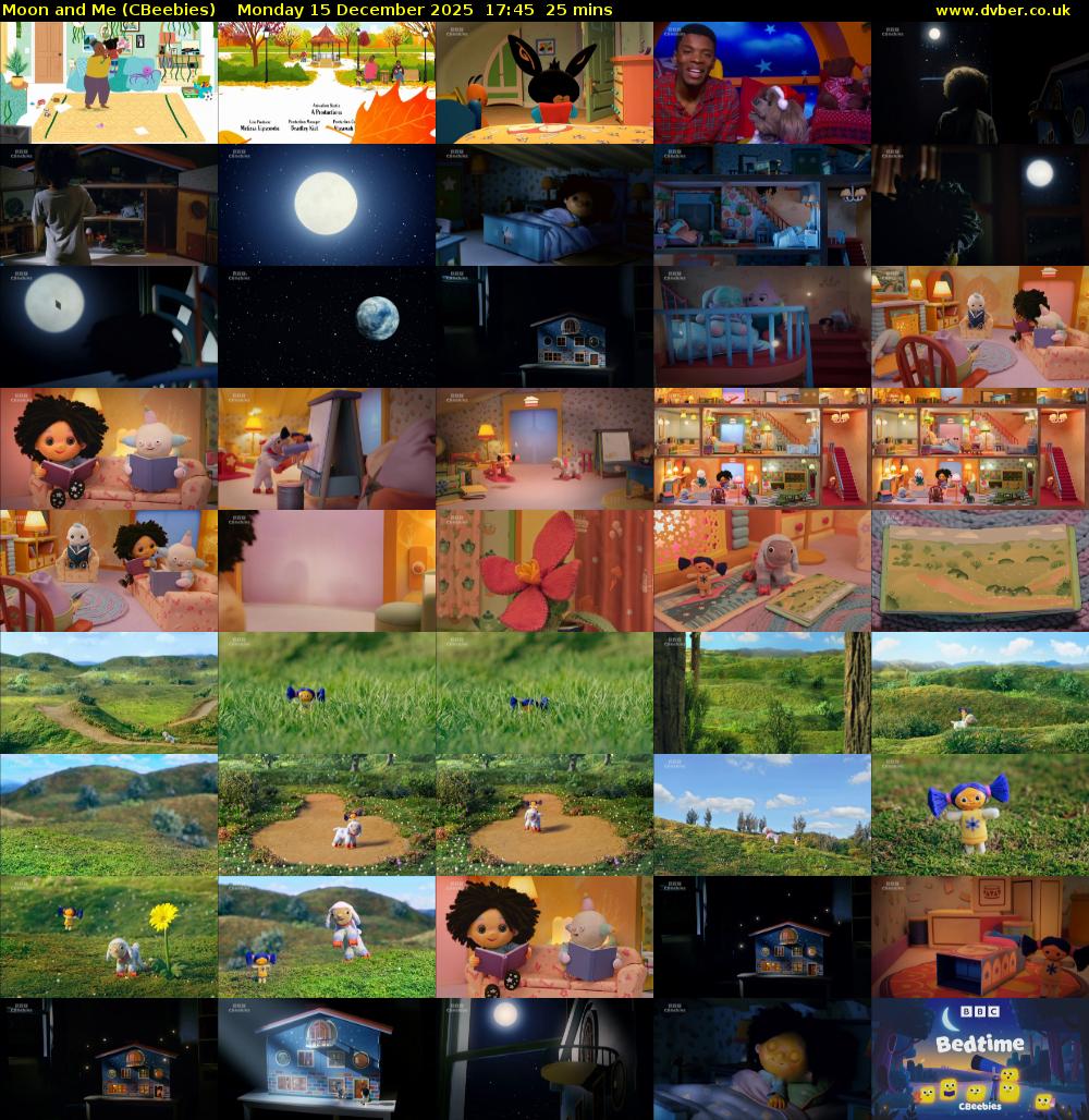 Moon and Me (CBeebies) Monday 15 December 2025 17:45 - 18:10
