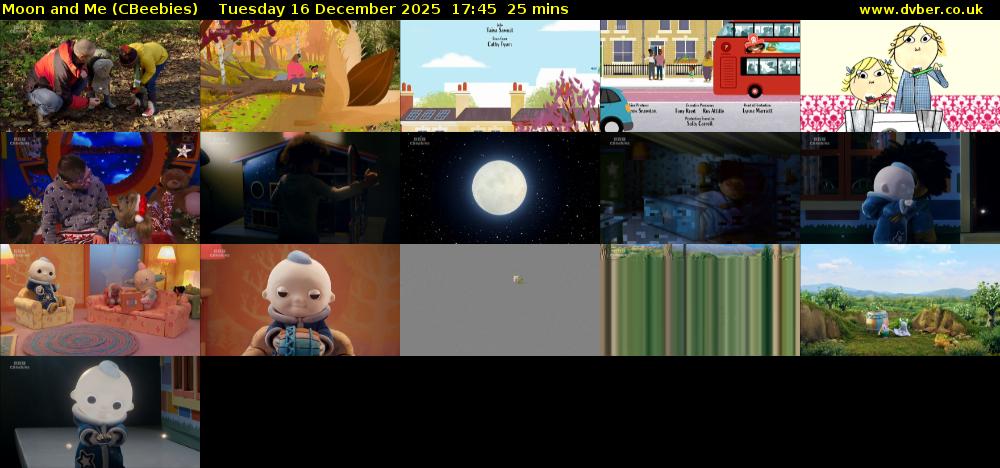 Moon and Me (CBeebies) Tuesday 16 December 2025 17:45 - 18:10