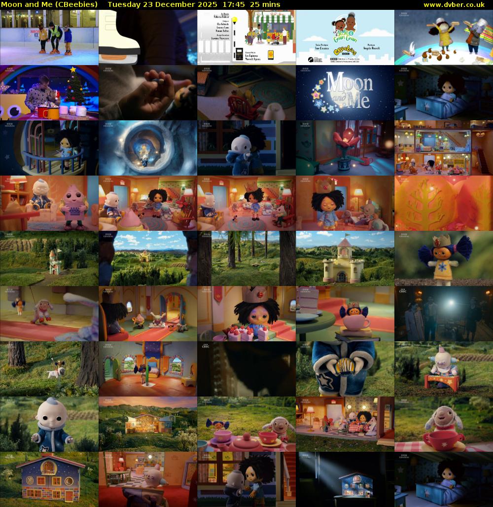 Moon and Me (CBeebies) Tuesday 23 December 2025 17:45 - 18:10