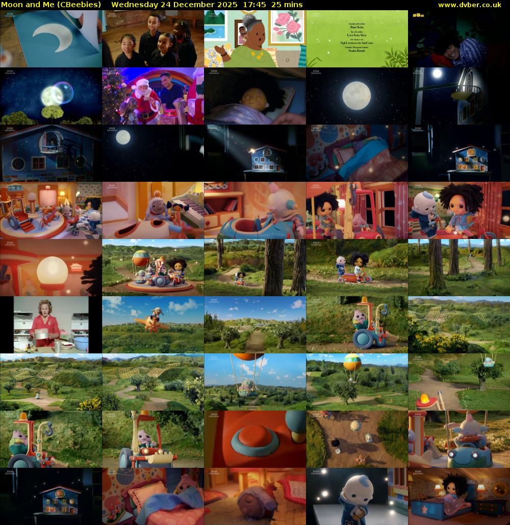 Moon and Me (CBeebies) Wednesday 24 December 2025 17:45 - 18:10