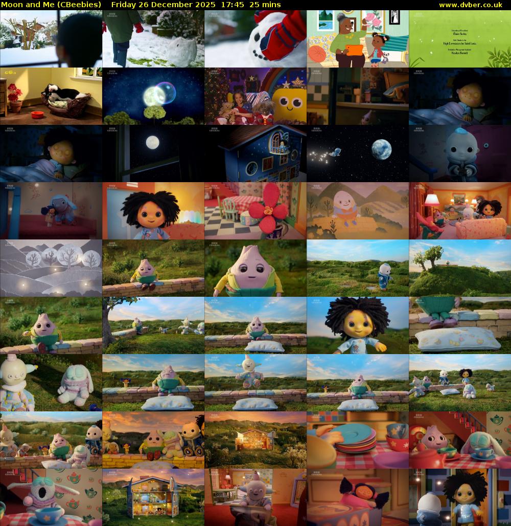 Moon and Me (CBeebies) Friday 26 December 2025 17:45 - 18:10