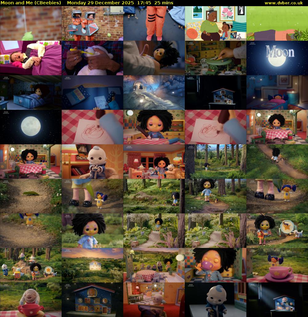 Moon and Me (CBeebies) Monday 29 December 2025 17:45 - 18:10