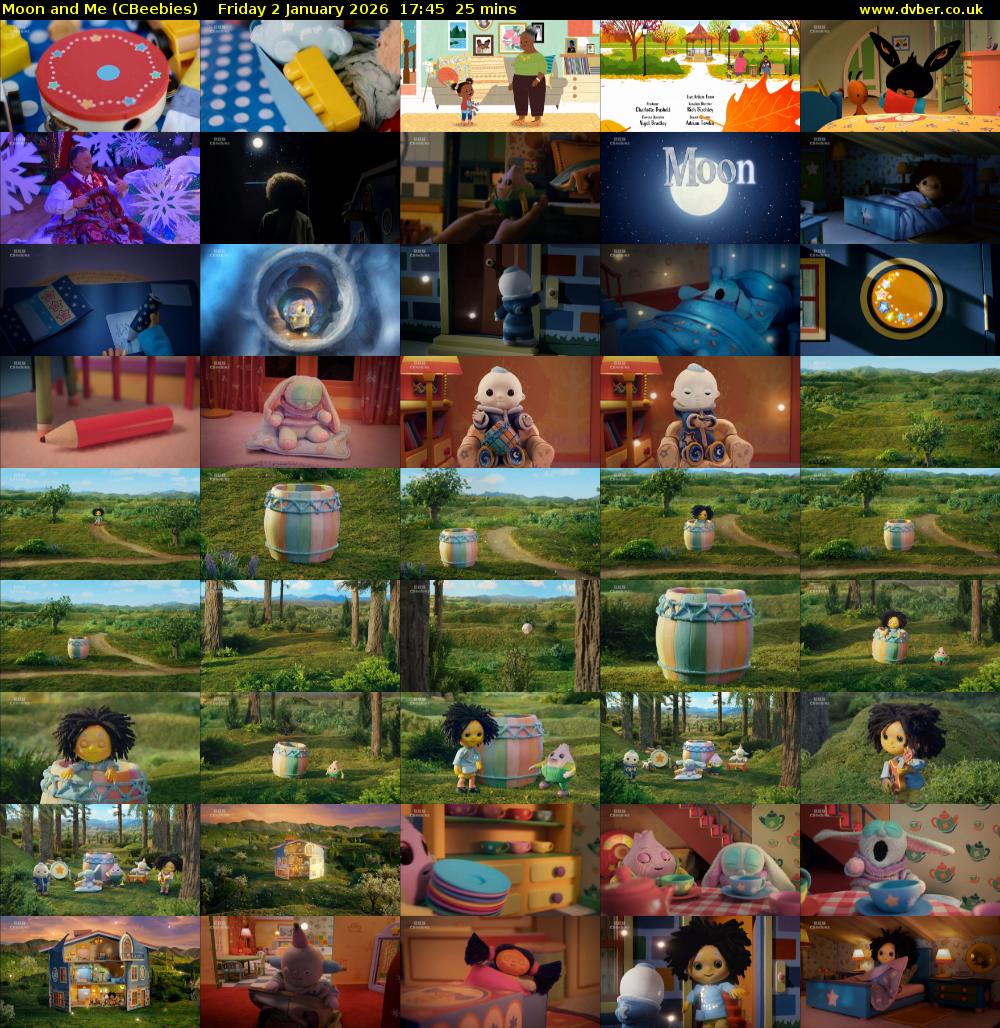 Moon and Me (CBeebies) Friday 2 January 2026 17:45 - 18:10