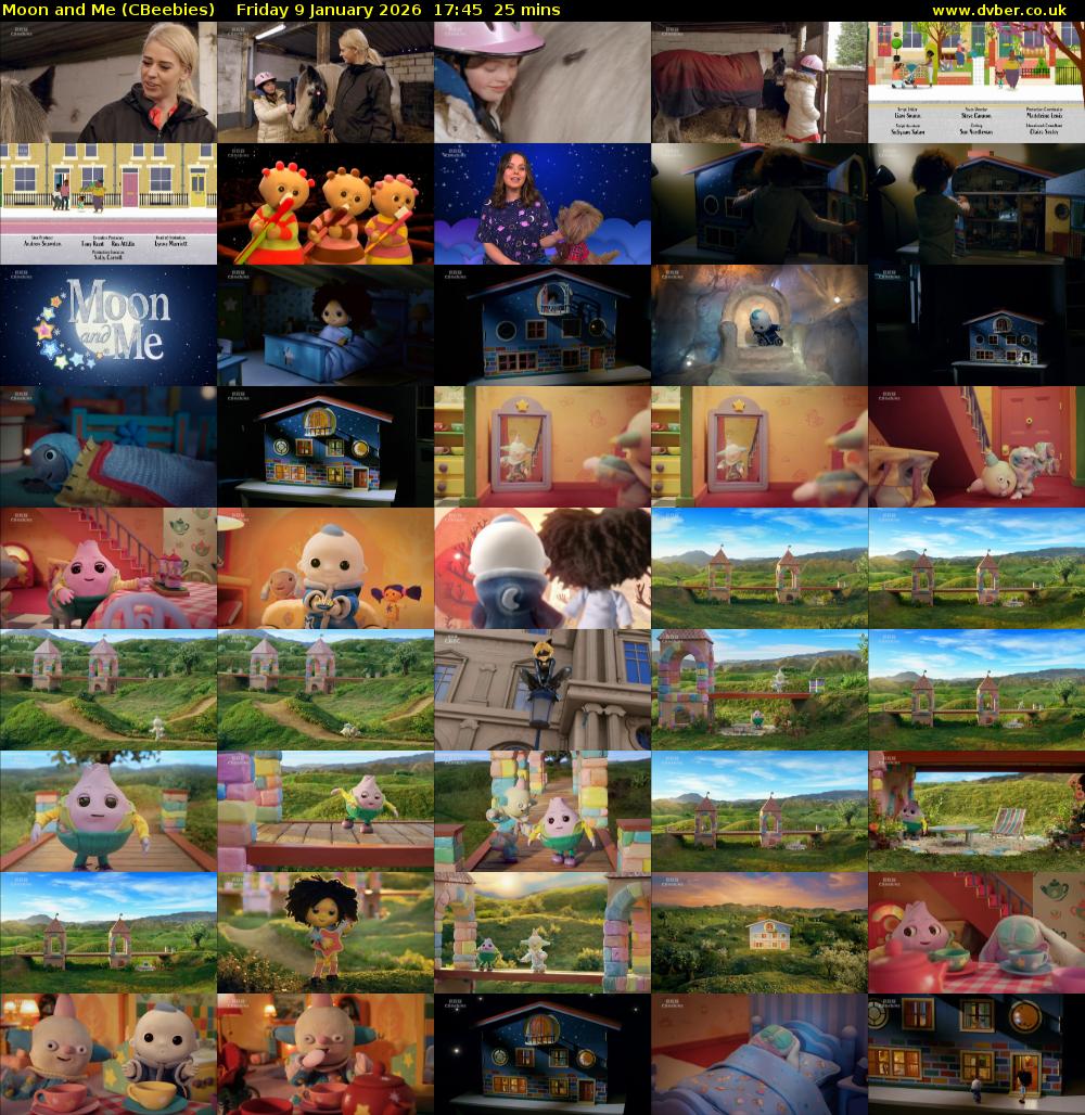 Moon and Me (CBeebies) Friday 9 January 2026 17:45 - 18:10