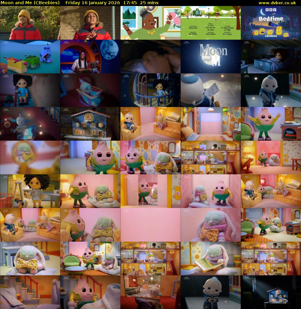 Moon and Me (CBeebies) Friday 16 January 2026 17:45 - 18:10