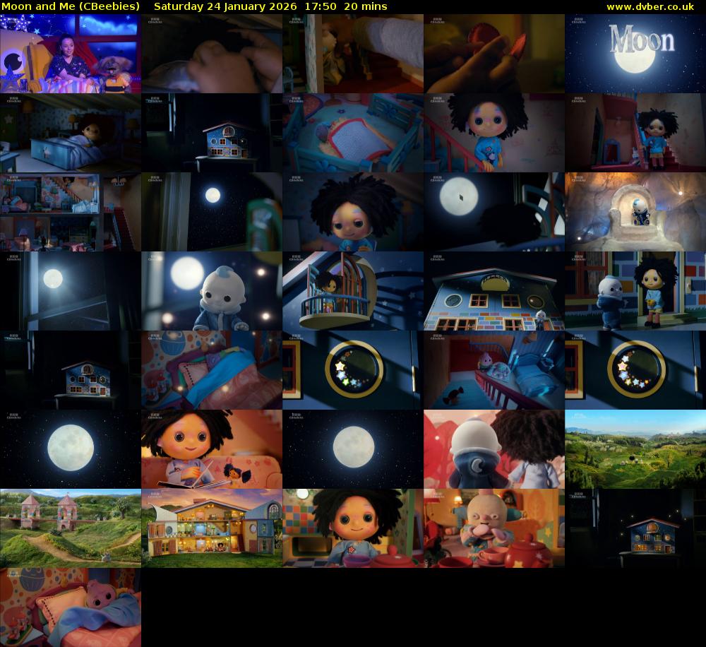 Moon and Me (CBeebies) Saturday 24 January 2026 17:50 - 18:10