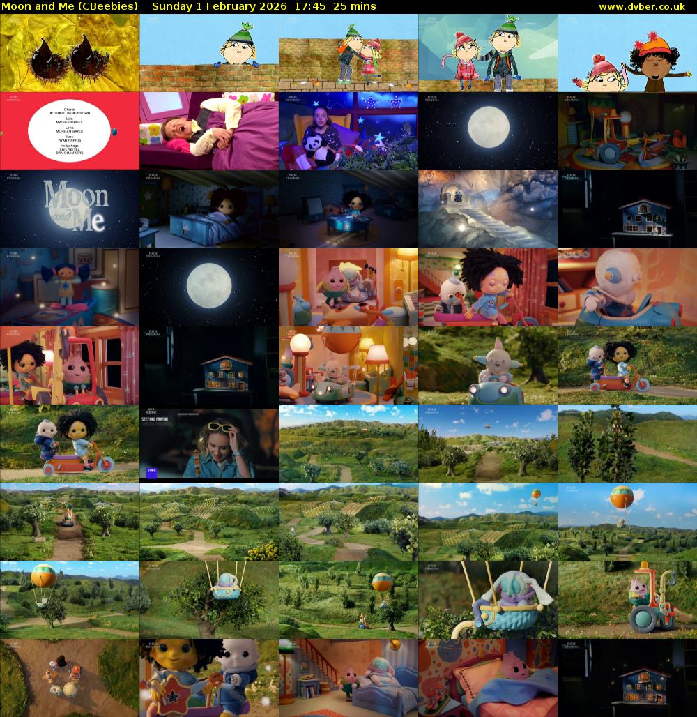 Moon and Me (CBeebies) Sunday 1 February 2026 17:45 - 18:10